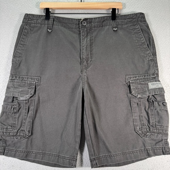Unionbay Cargo Shorts‎ Mens 40 Gray Comfort Utility Classic Trendy Outdoors 10" - Picture 1 of 10